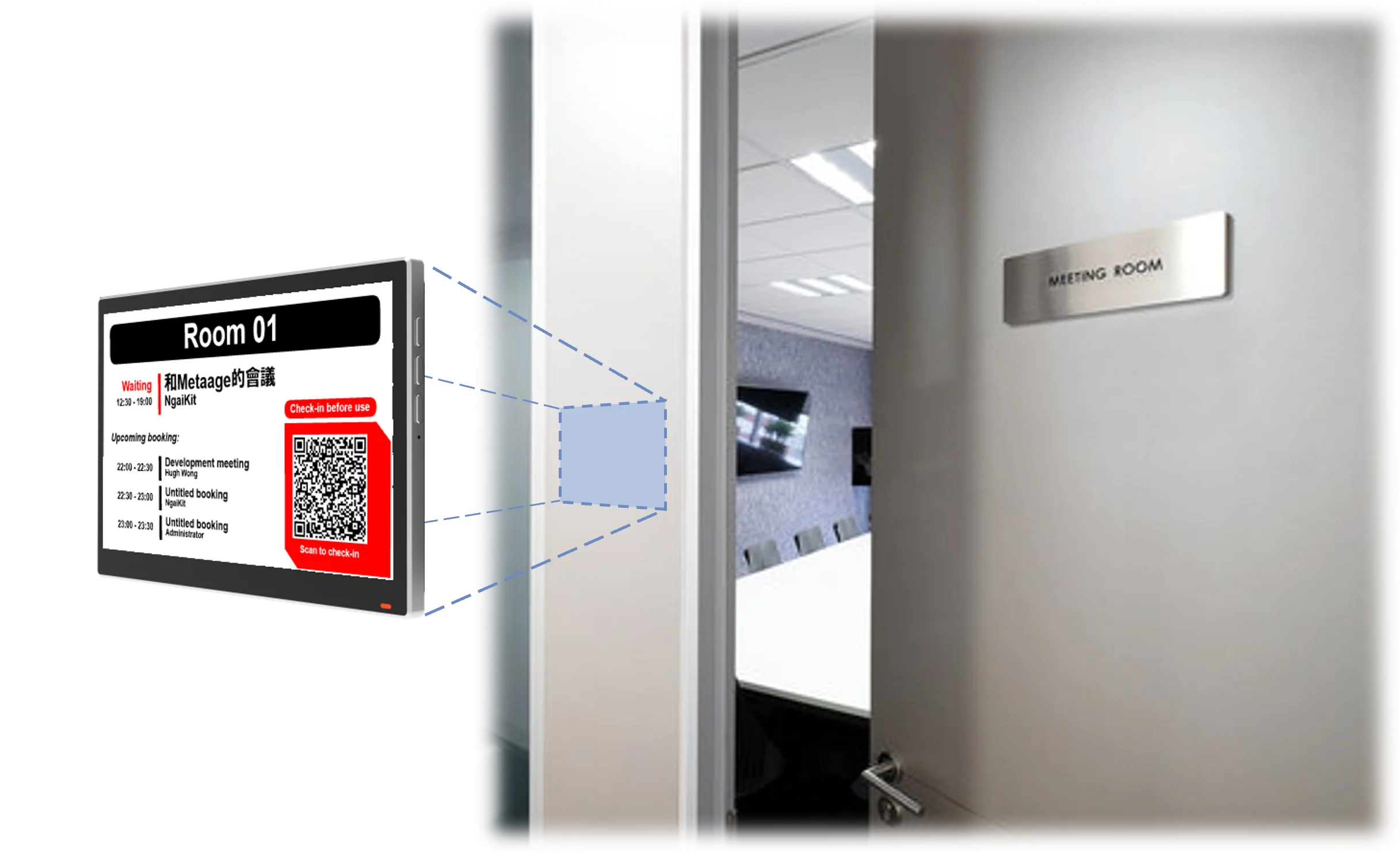 Offision - No drilling, no wiring, mounts on any surface