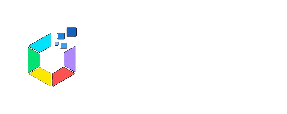 Offision Logo with Name — 1 Row, White