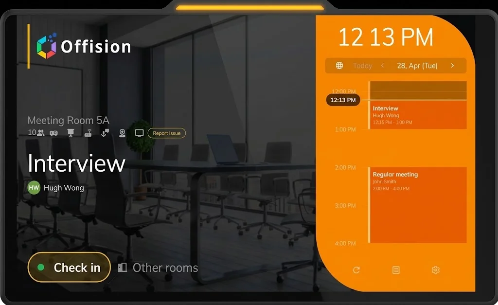 The room has an upcoming booking and awaiting for check-in.