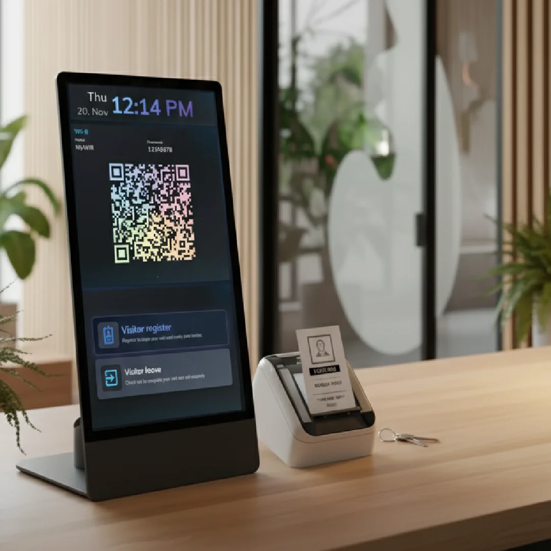 Brother QL800 printing visitor badge