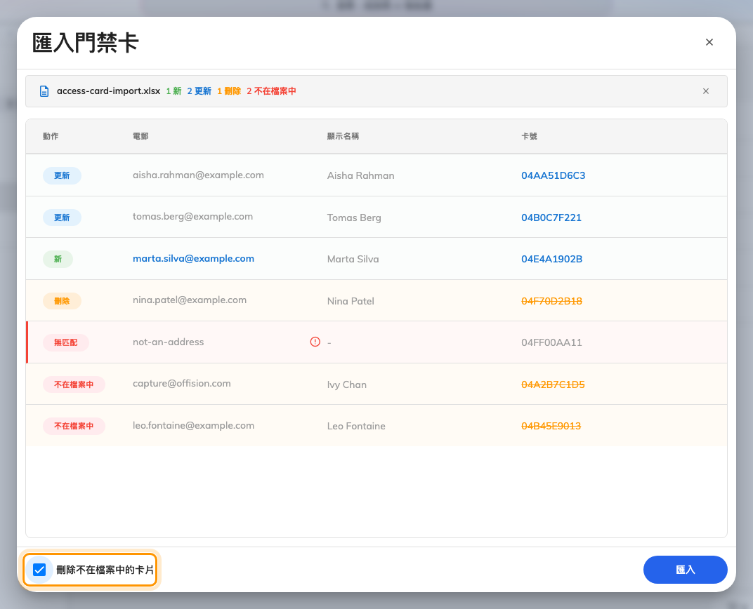 同一份檔案勾起來之後：多出兩種剛才還沒有的判定。