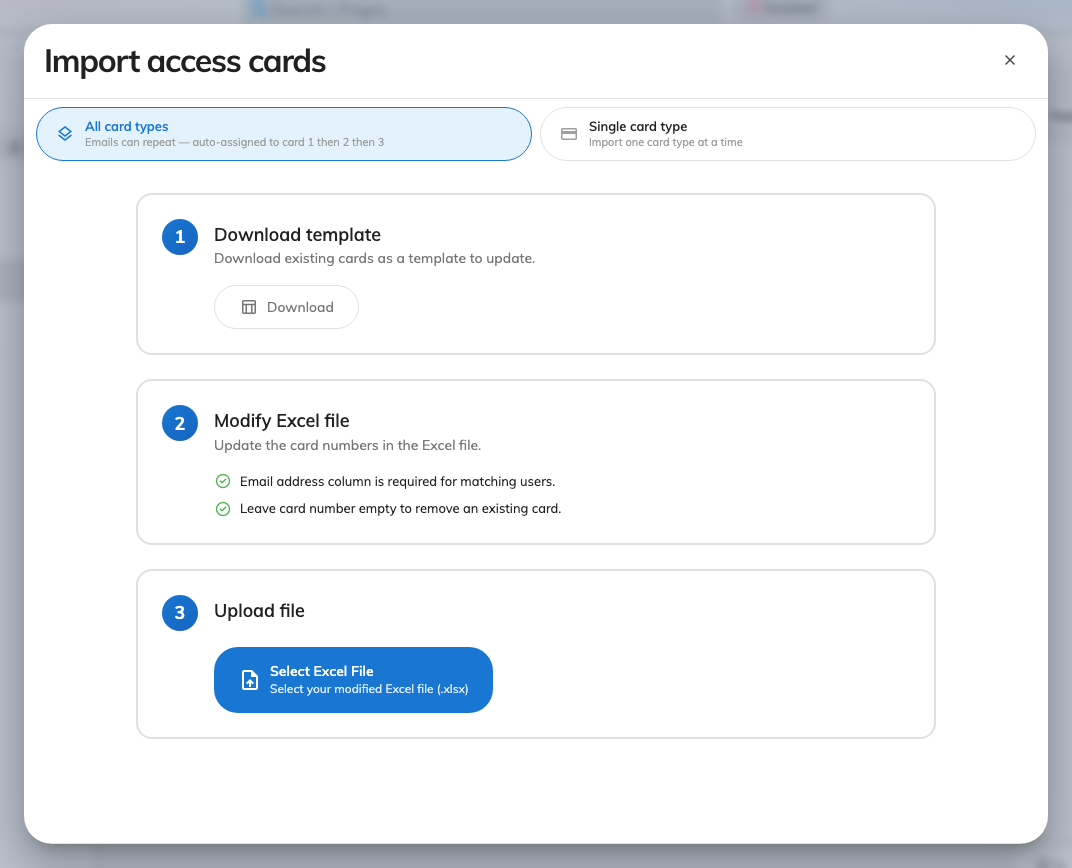 Download what you have, fill in the numbers, upload it back.