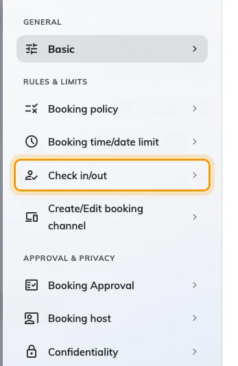 Booking Approval, the fourth page of the policy.
