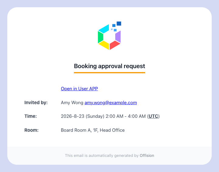 The email an approver receives.