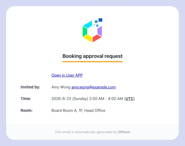 The email an approver receives.