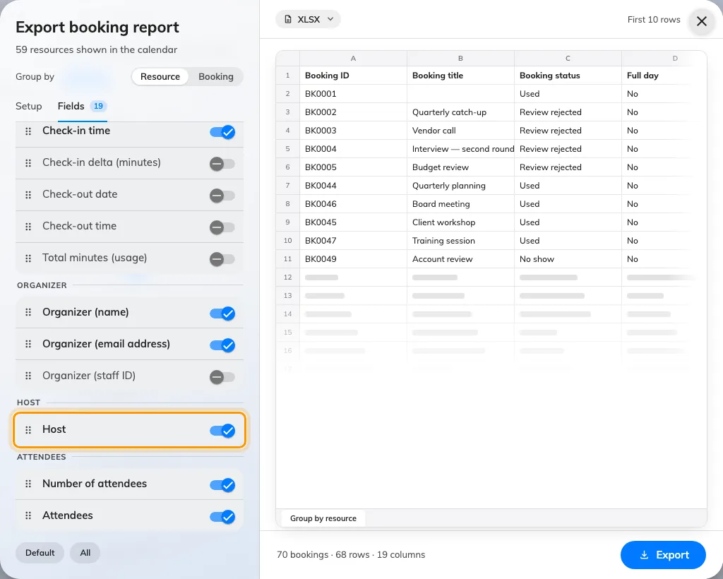 booking-export-fields