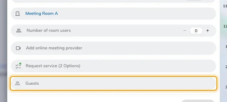 The renamed field on the booking form. It still invites attendees.
