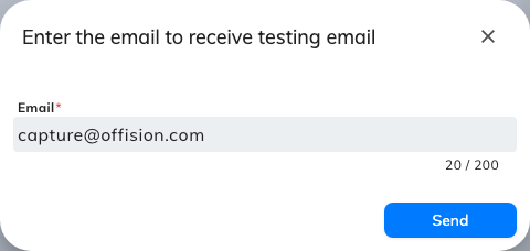 Sending a test to an address you can check.