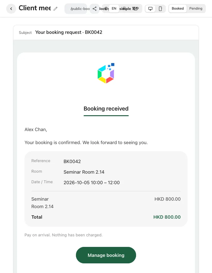 This is the editor’s confirmation email preview, not a delivered message.
