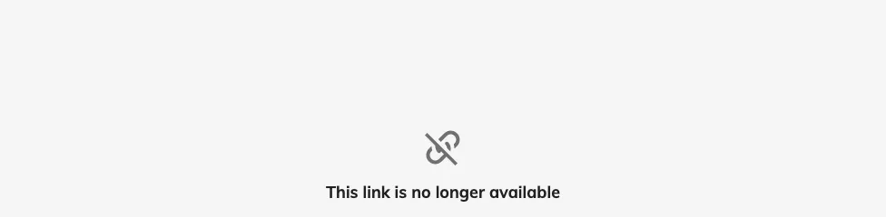 After cancellation, reopening this private link reports Link unavailable.