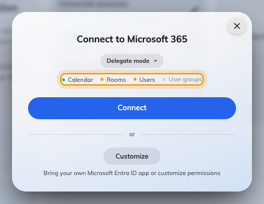 Delegate mode: calendars sync, everything else is by hand.