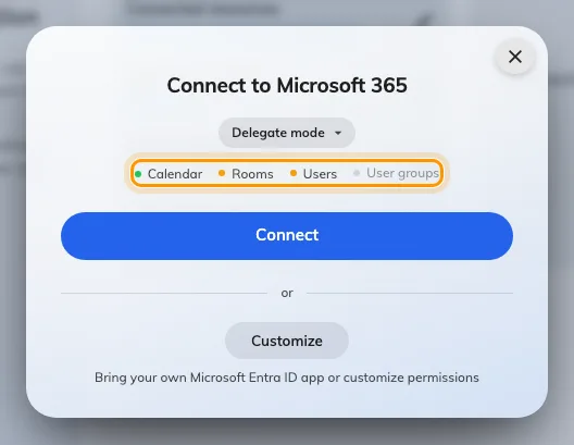 Delegate mode: calendars sync, everything else is by hand.