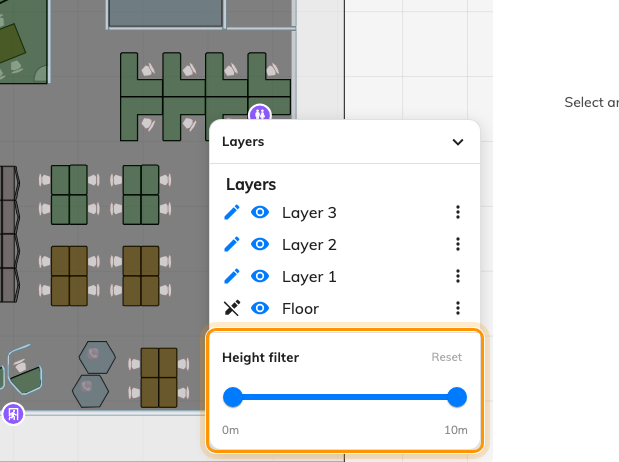The height filter and the layer eyes hide things from you, not from anybody else.