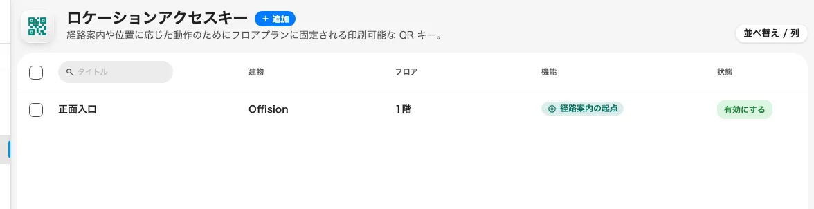1行が1枚の印刷ステッカー。