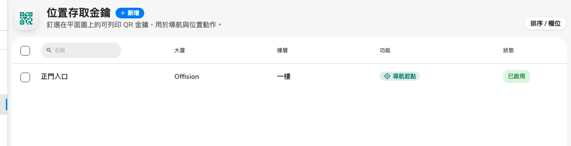一列一張列印貼紙。