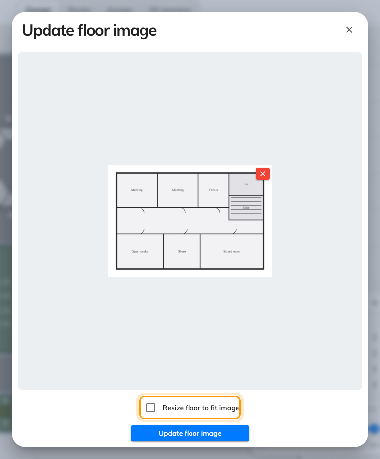 Resize floor to fit image. Off keeps the drawing exactly as it is.