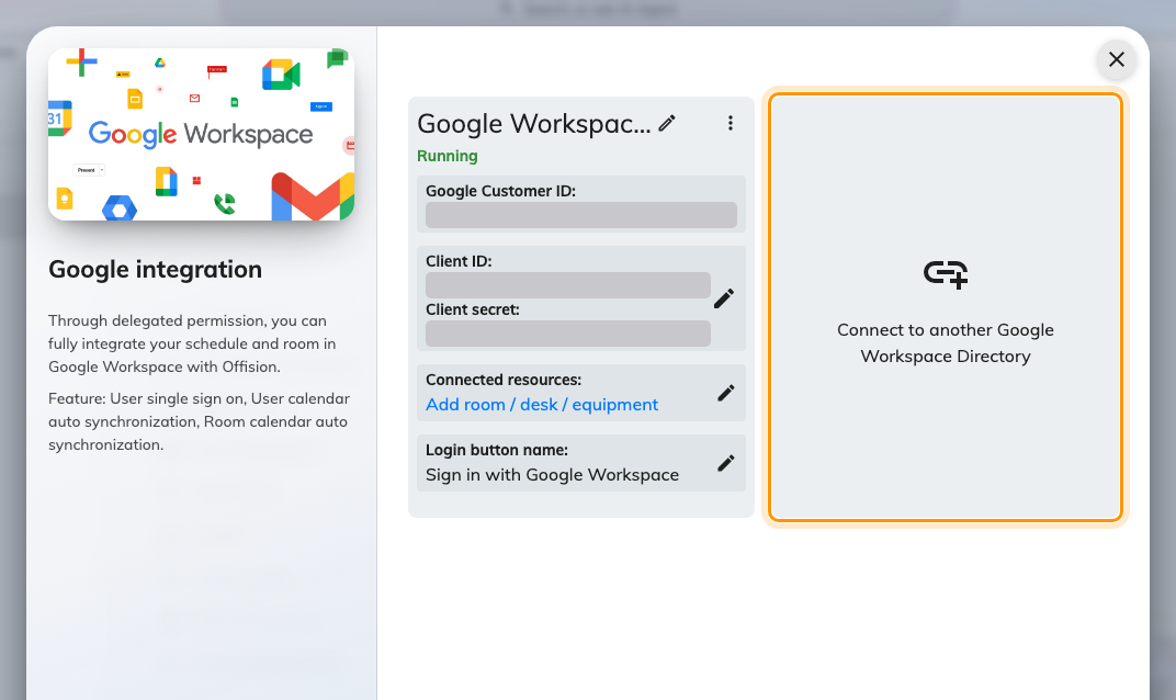 Google Workspace keeps its own list — Connect to another Google Workspace Directory works the same way.