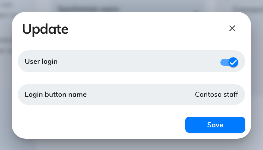Each connection names its own sign-in button — the only thing that tells two directories' people apart on the login page.