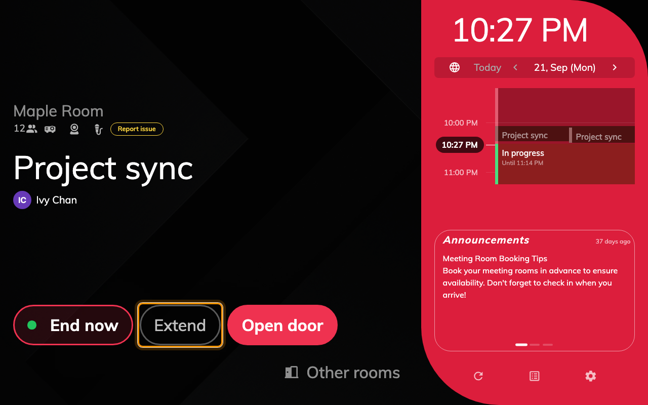 Extend — from Show extend button.