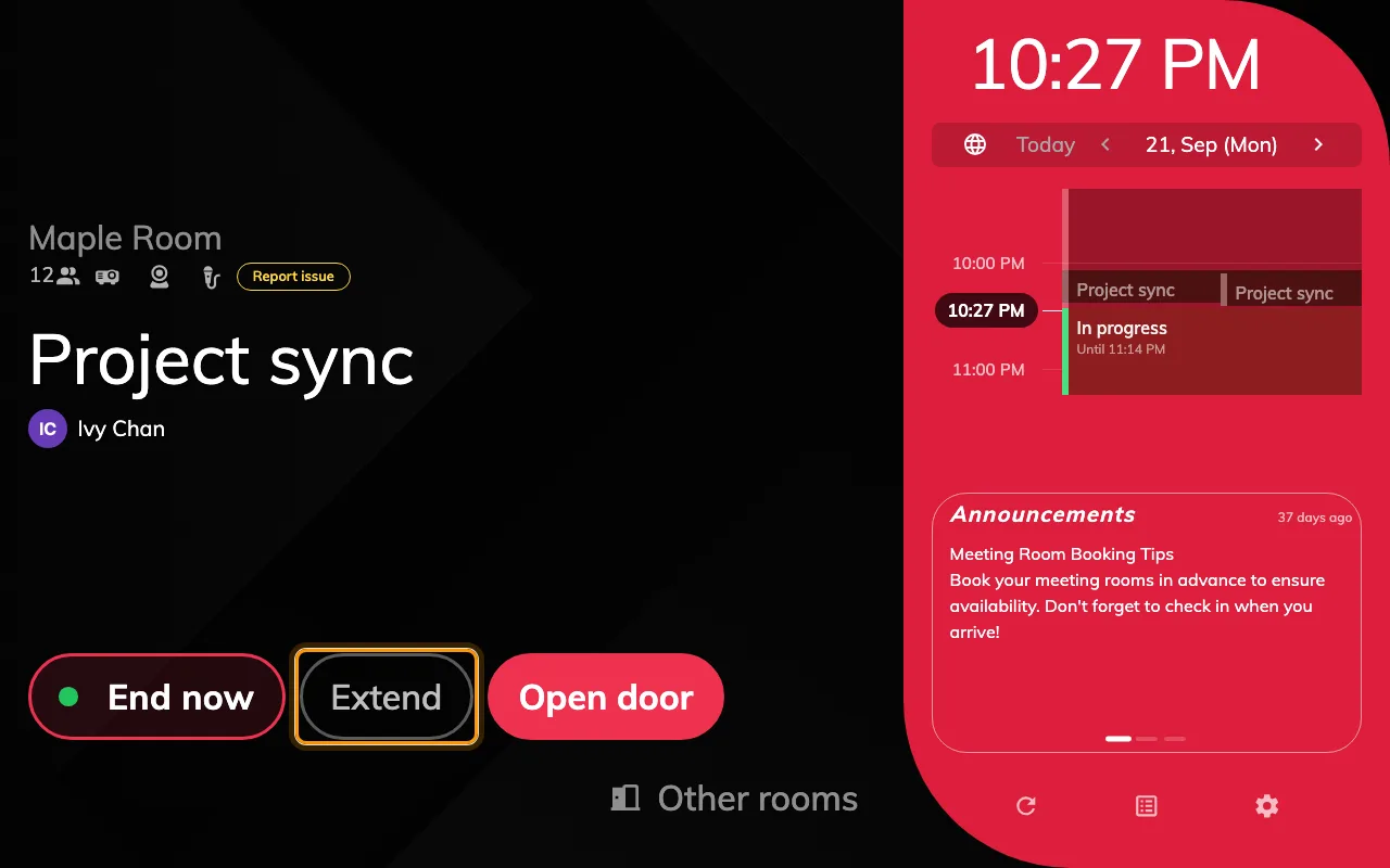 Extend — from Show extend button.