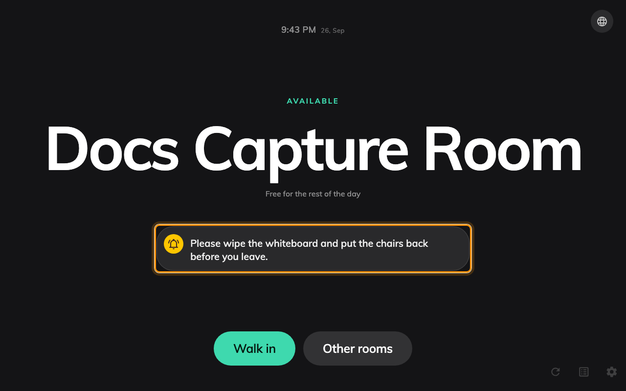The same reminder on the Center design.