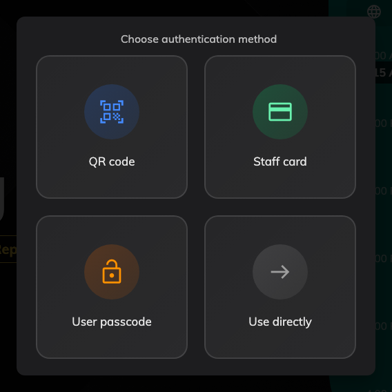 Four methods on this panel, including the one that asks for nothing.