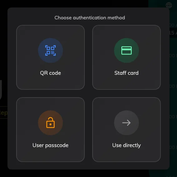 Four methods on this panel, including the one that asks for nothing.