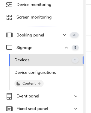 Jump from Devices to the module