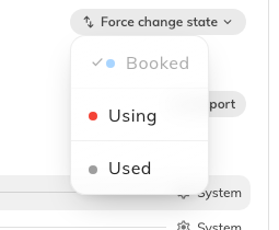 Put a booking back in the right state