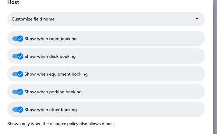 Take the Host field off a form