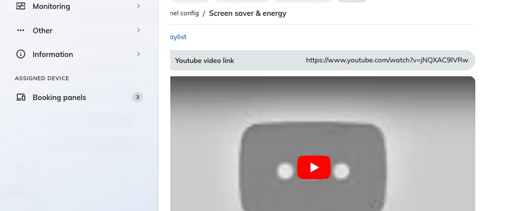 A YouTube item, with its preview.