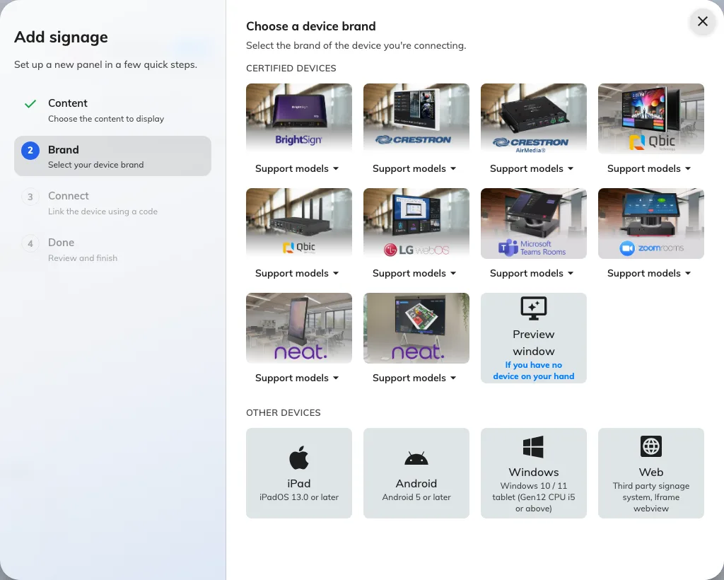 The hardware, and the guideline that comes with it.