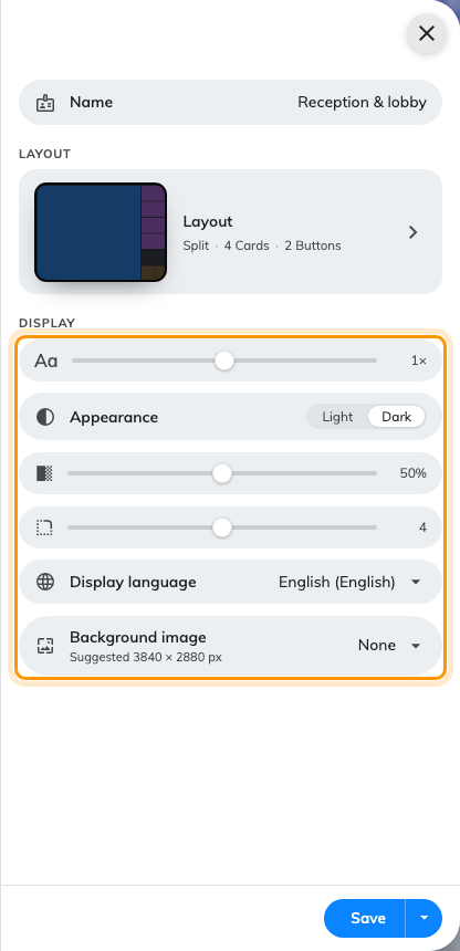 Everything here applies to every widget at once.