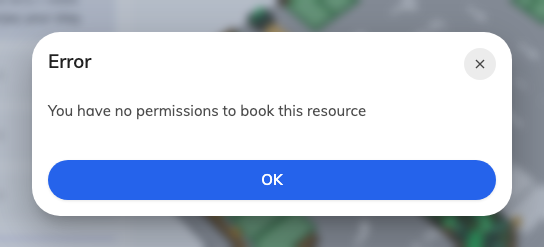 No permission. The desk is reserved for another team.
