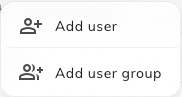 Adding a person or a whole user group to support staff.