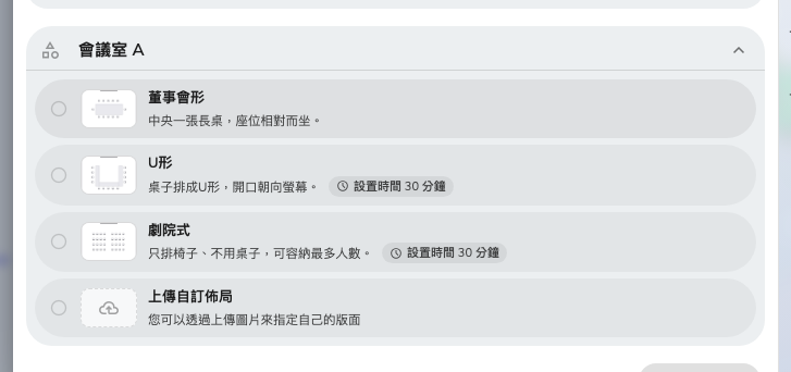 一個房間一列。大家是看圖決定的。