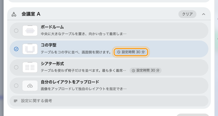 そのレイアウトがルームに何を要求するのかが、選んでいる最中に見えます。