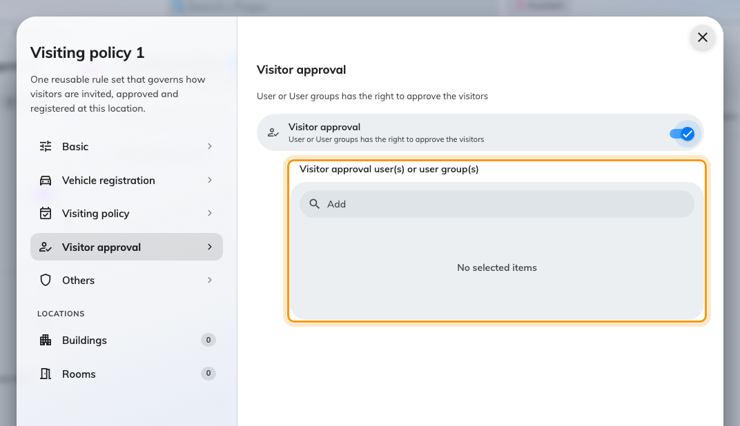 Approvers for this policy. Prefer a user group over named people.