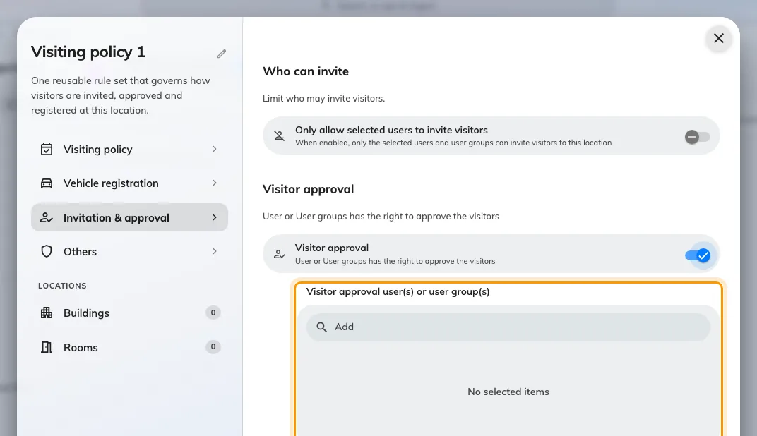 Approvers for this policy. Prefer a user group over named people.