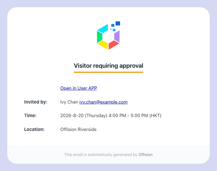 The email an approver receives.