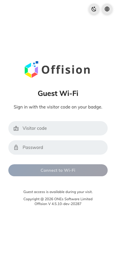 The hosted login page — the field is named after your Username type.