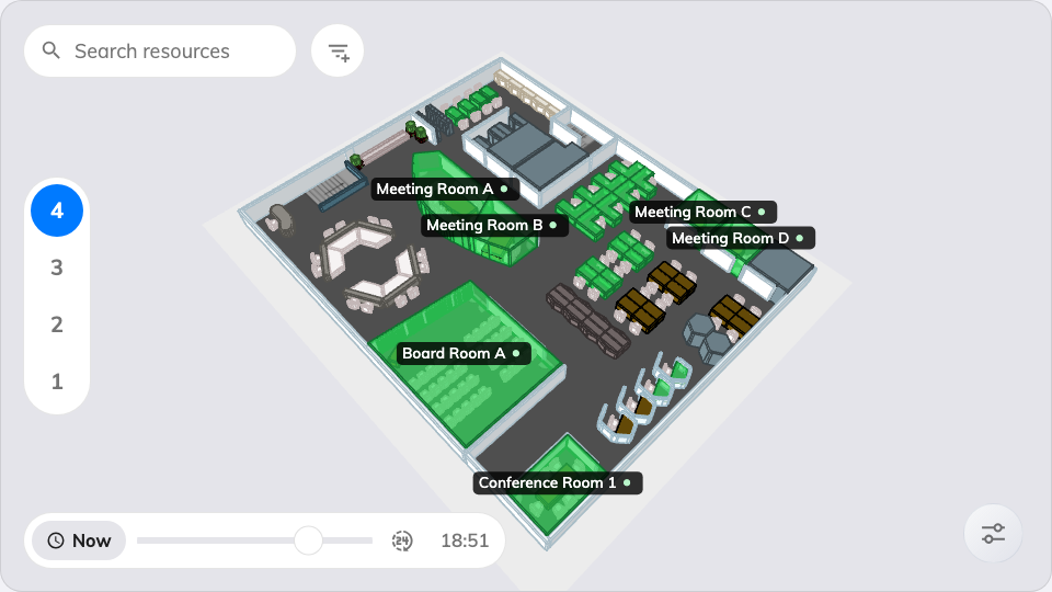 The map on the main stage.