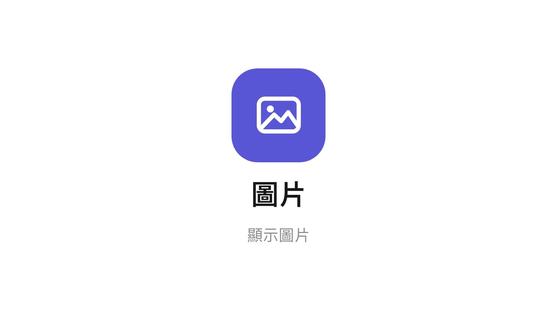 主畫面上的圖片小工具。
