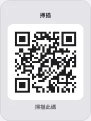 放在操作按鈕上的自訂二維碼。