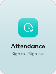 Take attendance on an action tile.