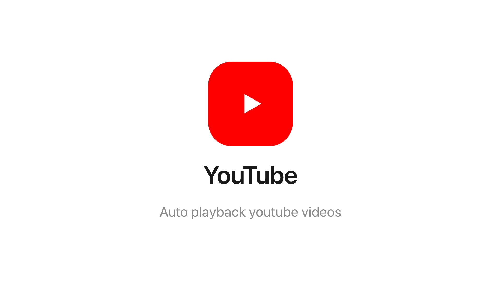 The YouTube widget on the main stage.